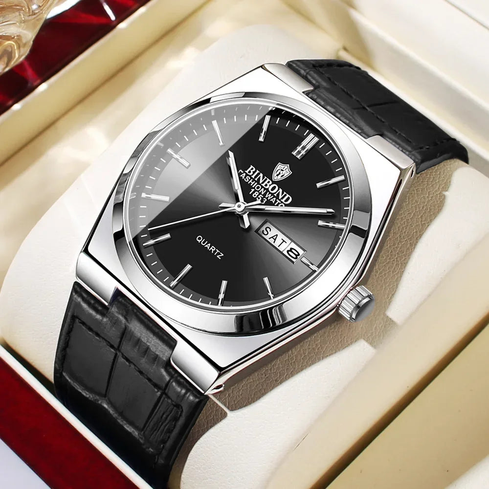 2025 Casual Business Fashion Quartz Wristwatches Gold Movement Clock Men Luxury Watch Automatic Watches Mens Gifts Reloj Hombre