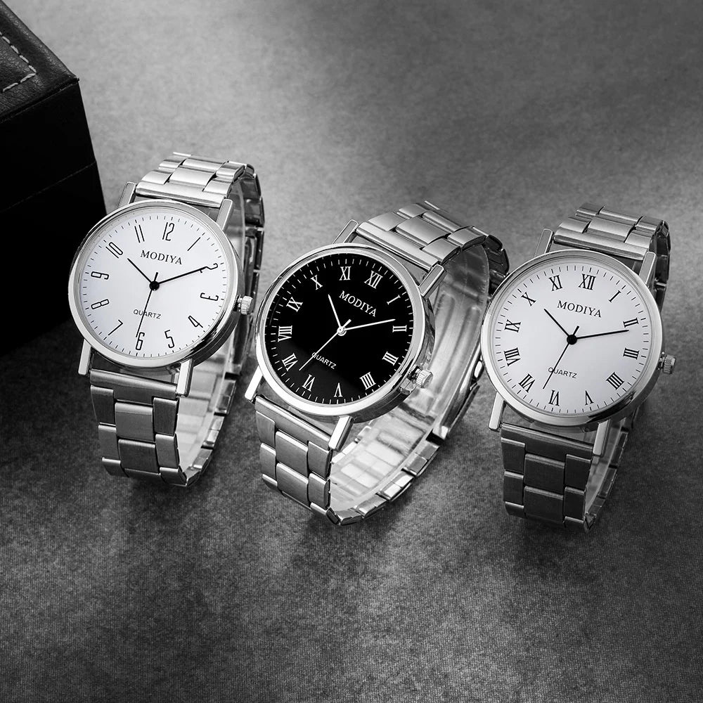 Fashion Men Watches Casual Steel Band Male Sports Quartz Watch Clock Relogio Masculino Reloj Hombre