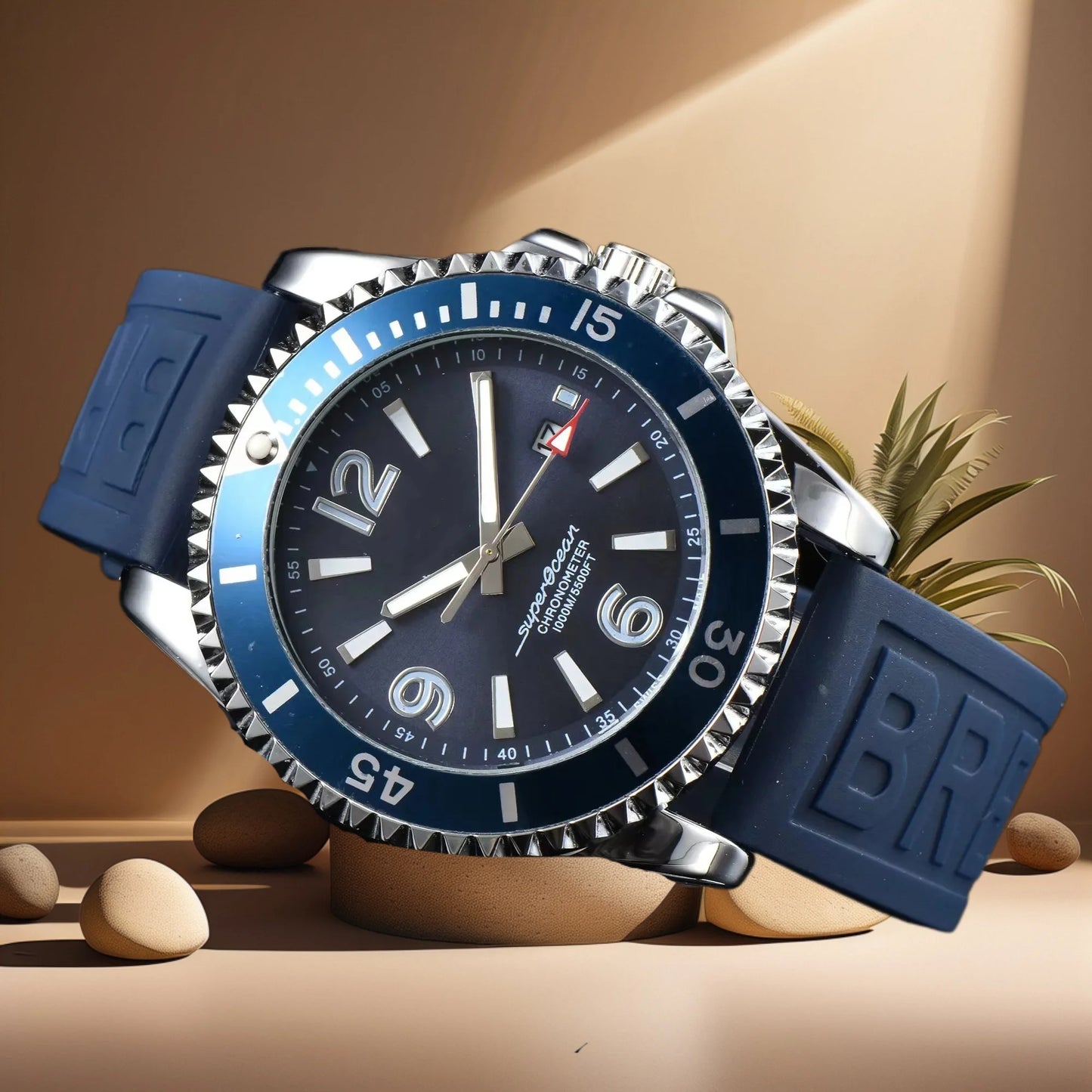 Fashion Luxury Men's Original Branded Watches Business Sports Calendar Chronograph Religio Masculino Classic Quartz Watches