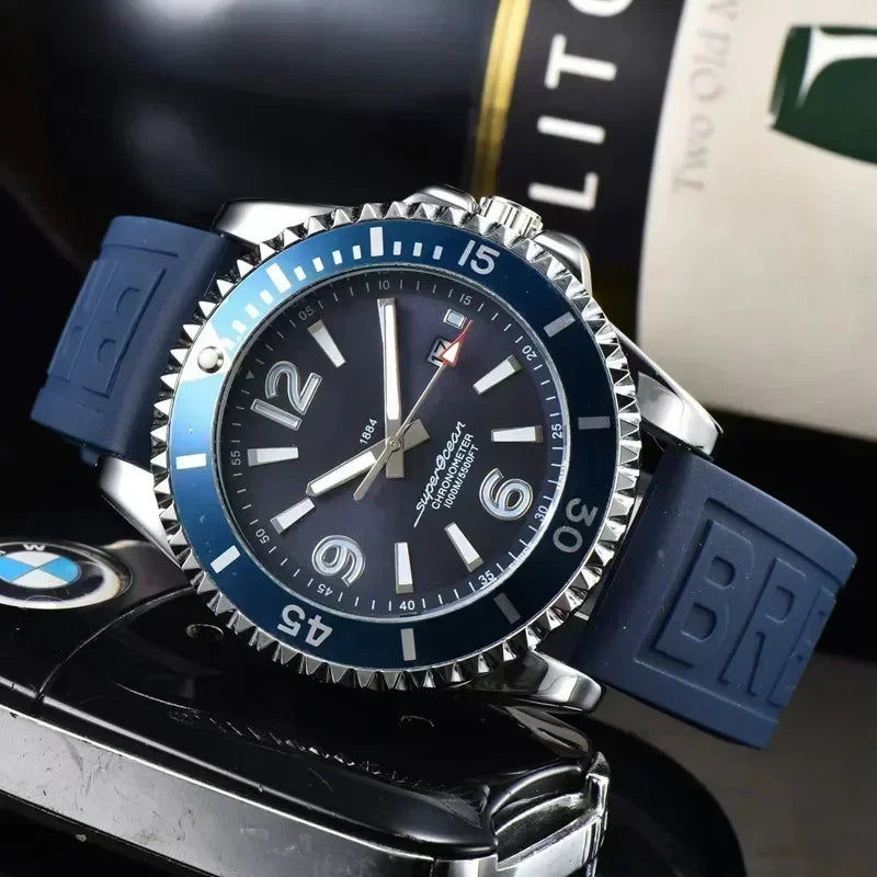 Fashion Luxury Men's Original Branded Watches Business Sports Calendar Chronograph Religio Masculino Classic Quartz Watches