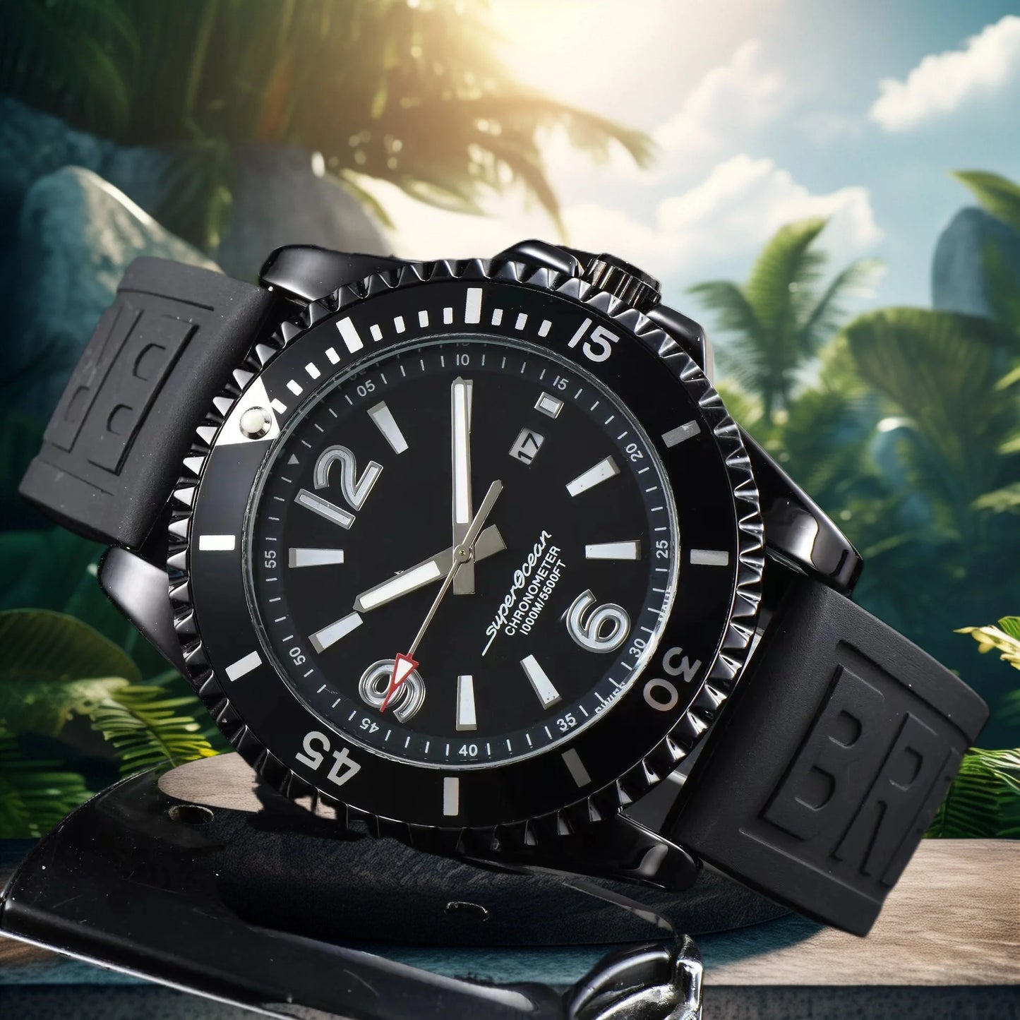 Fashion Luxury Men's Original Branded Watches Business Sports Calendar Chronograph Religio Masculino Classic Quartz Watches