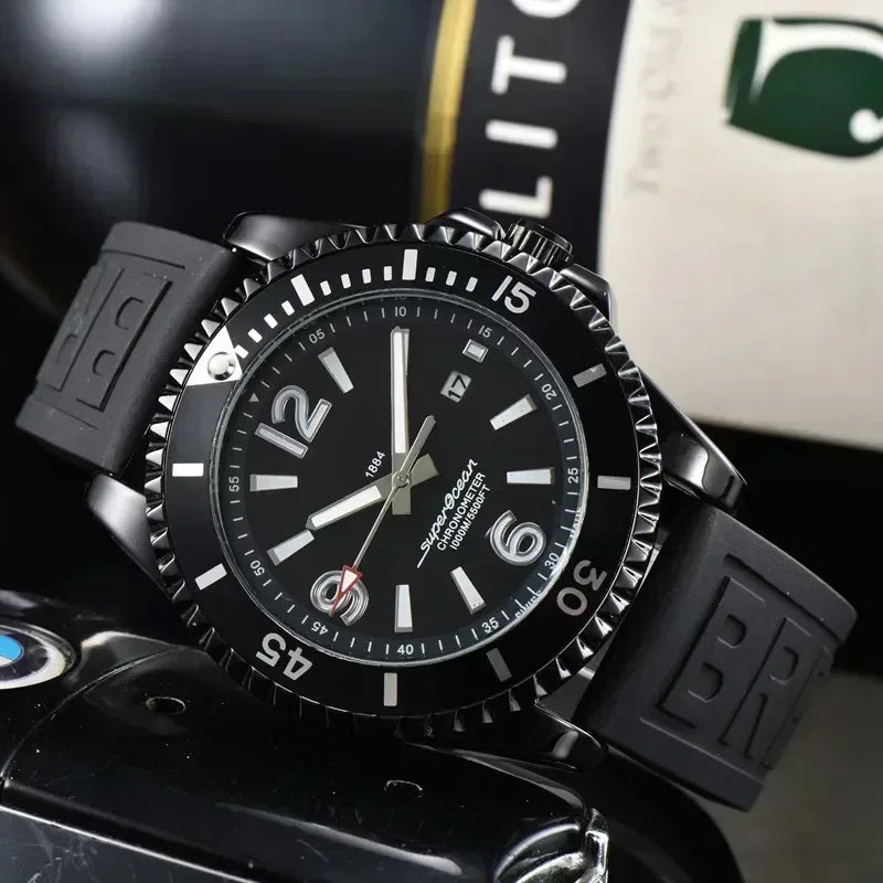 Fashion Luxury Men's Original Branded Watches Business Sports Calendar Chronograph Religio Masculino Classic Quartz Watches