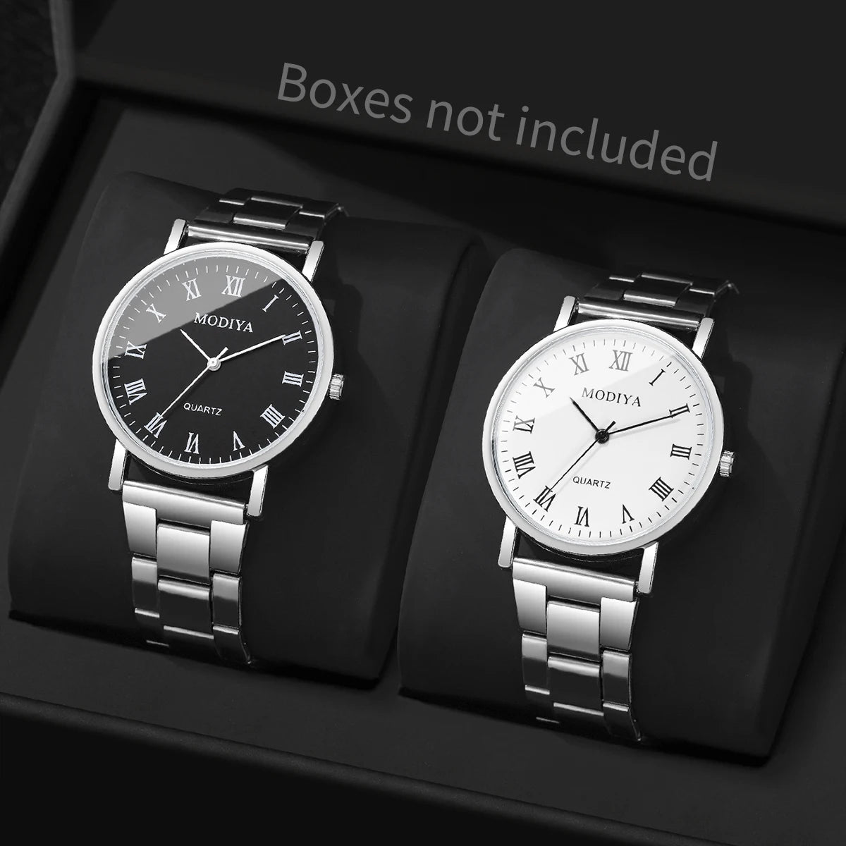 2PCS/Set Men Business Watches Fashion Analog Quartz Watch Reloj Hombre（Without Box）
