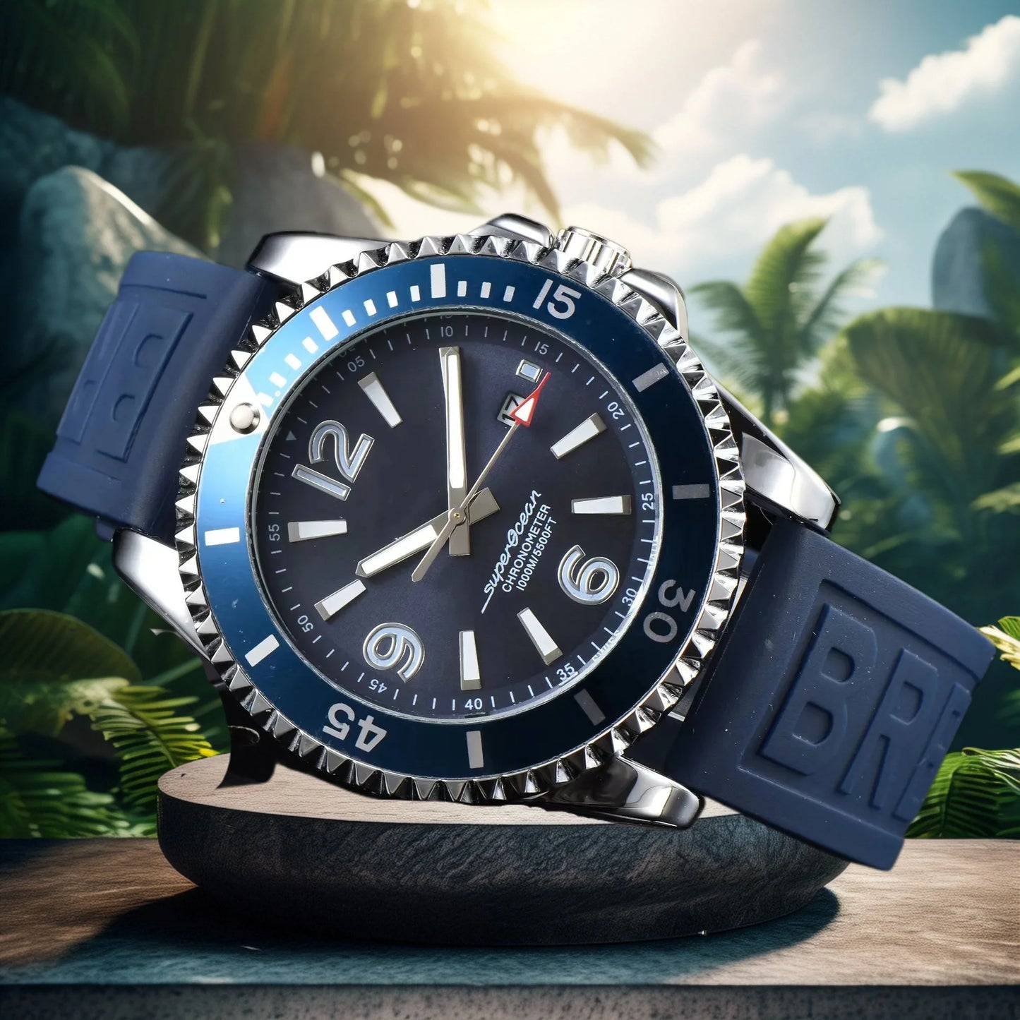 Fashion Luxury Men's Original Branded Watches Business Sports Calendar Chronograph Religio Masculino Classic Quartz Watches